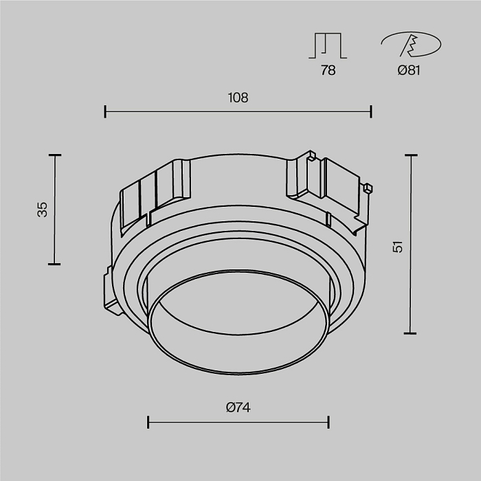 Technical DL144-GX53-B