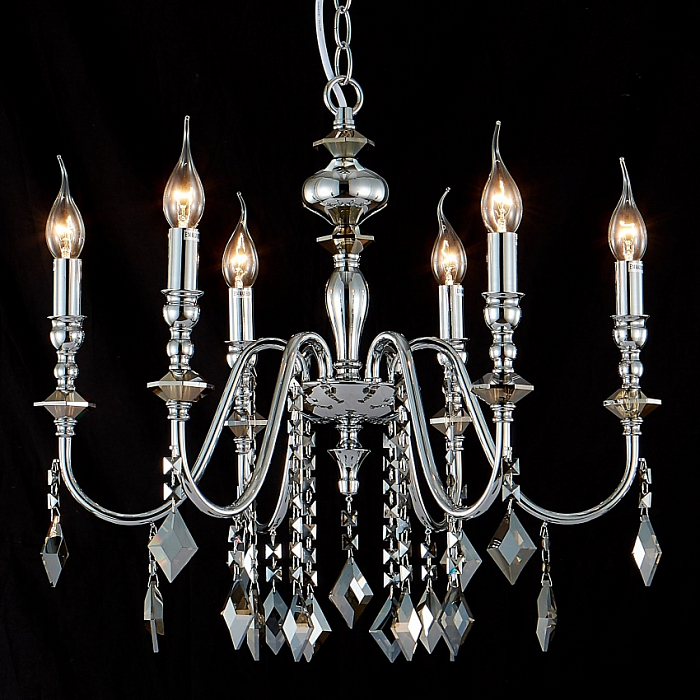 Люстра Crystal Lux MERCEDES SP6 CHROME/SMOKE